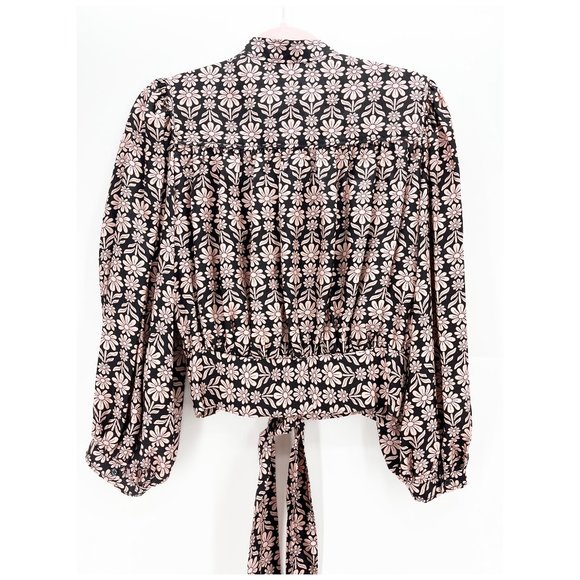 SANDRO Helia Silk Top Size 3/ - Picture 4 of 8